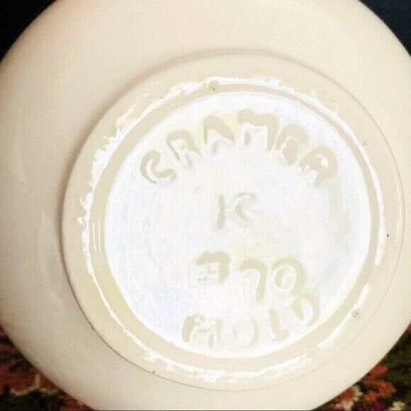 VTG Hand Painted Floral Pitcher Vase on the Cramer Mold MCM - Picture 9 of 10